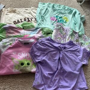 LOT of 6 Pieces Girls Size 10-12 Star Wars Grogu The Mandalorian Dress Sleepwear
